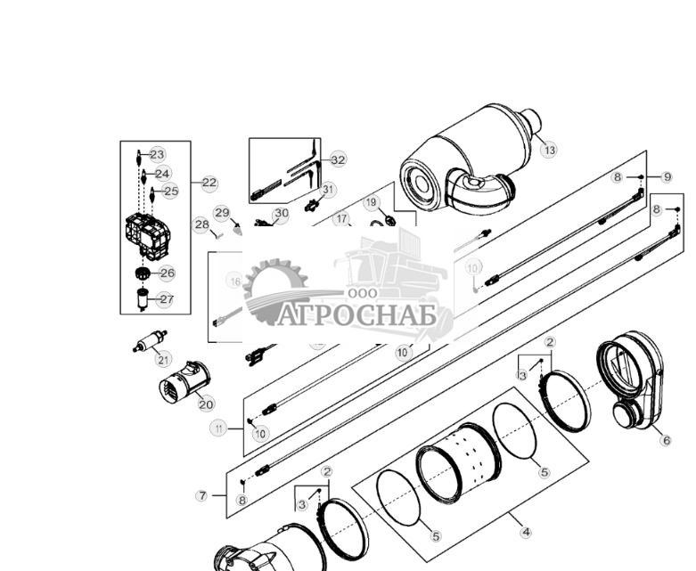 61AS Дополнительная обработка, выхлопная система (W660,T660,T560,T670 COMBINE) - ST852286 956.jpg